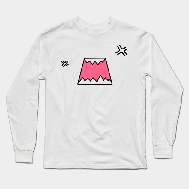 Angry face Long Sleeve T-Shirt by GenieKali